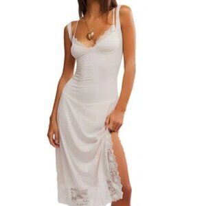 NWT Free People Party Crasher Midi Slip in Cotton Candy Pink Size XS